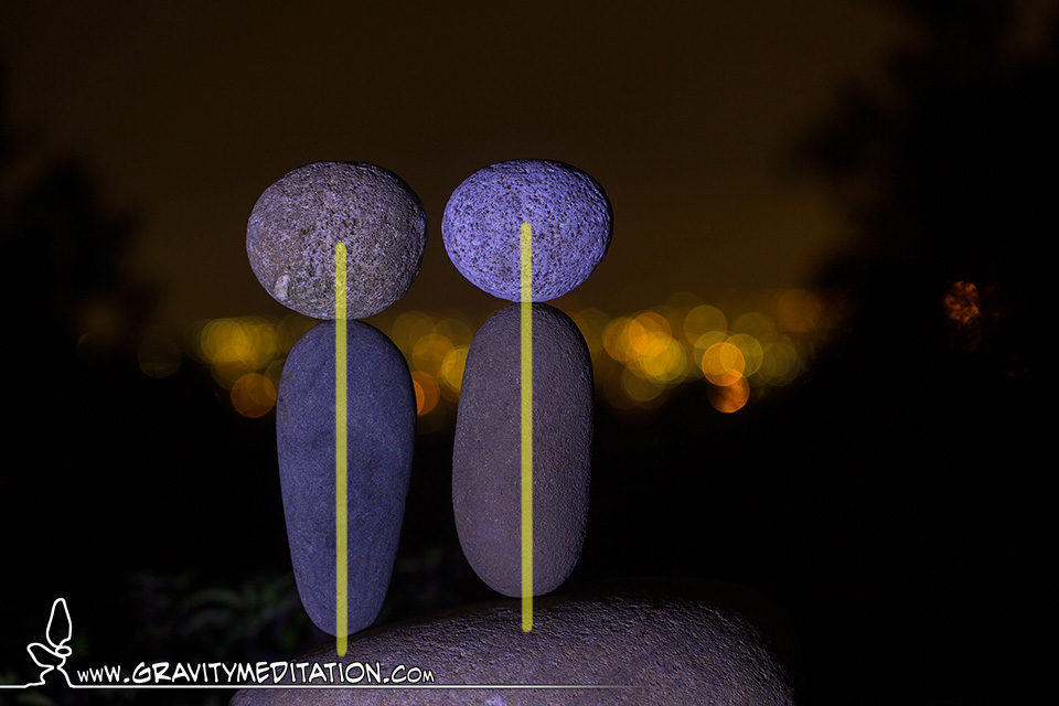 Rock Balancing Styles - Inline Balance